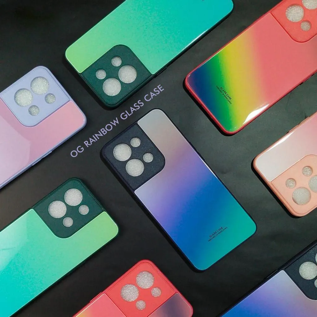 Rainbow Glass Hard Case For Iphone