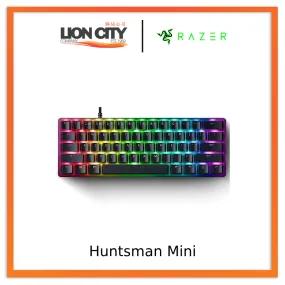 Razer Huntsman Mini - 60% Optical Gaming Keyboard (Clicky Purple Switch) - FRML Packaging