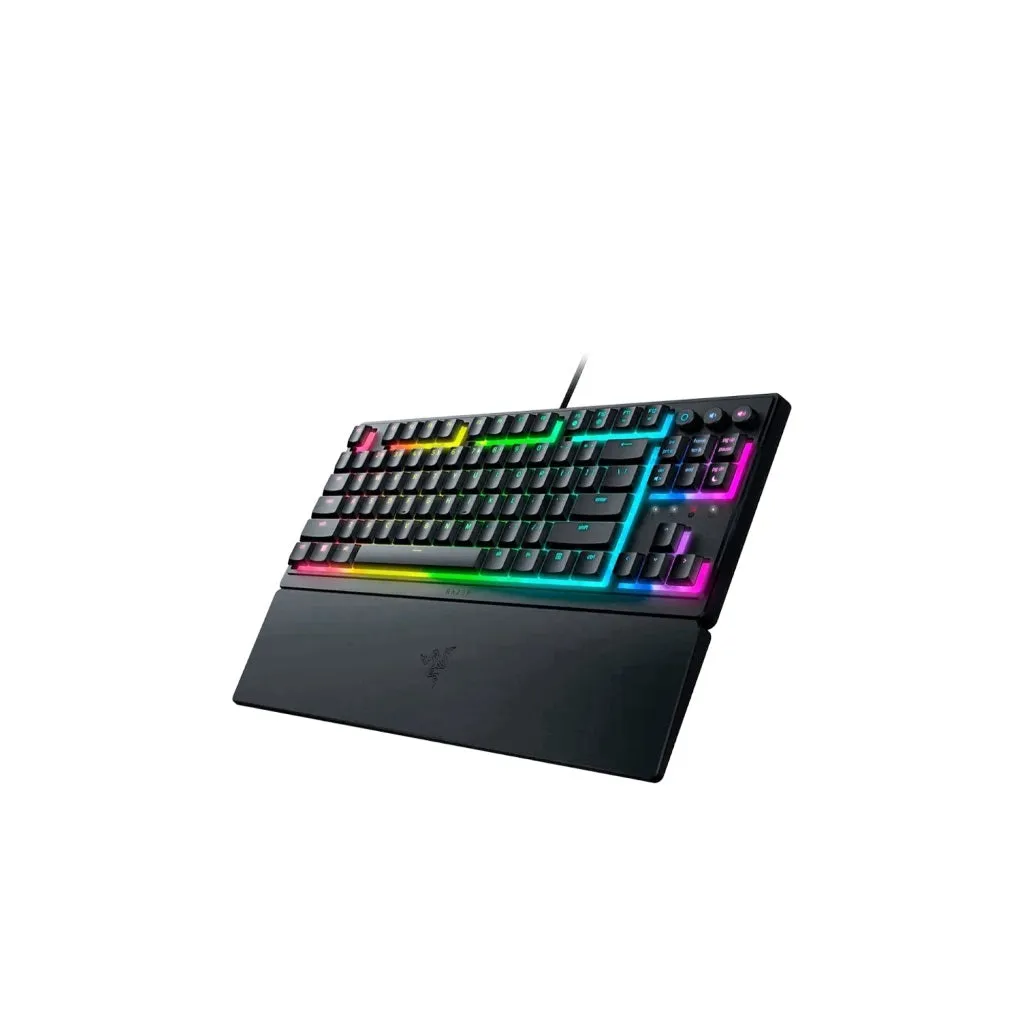 Razer Ornata V3 Tenkeyless / TKL Low-Profile Gaming Mechanical Membrane Wired Keyboard | Mecha-Membrane Switches - Black