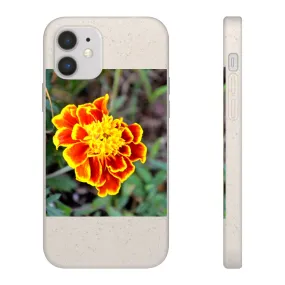 Red and Yellow Flower Biodegradable Case