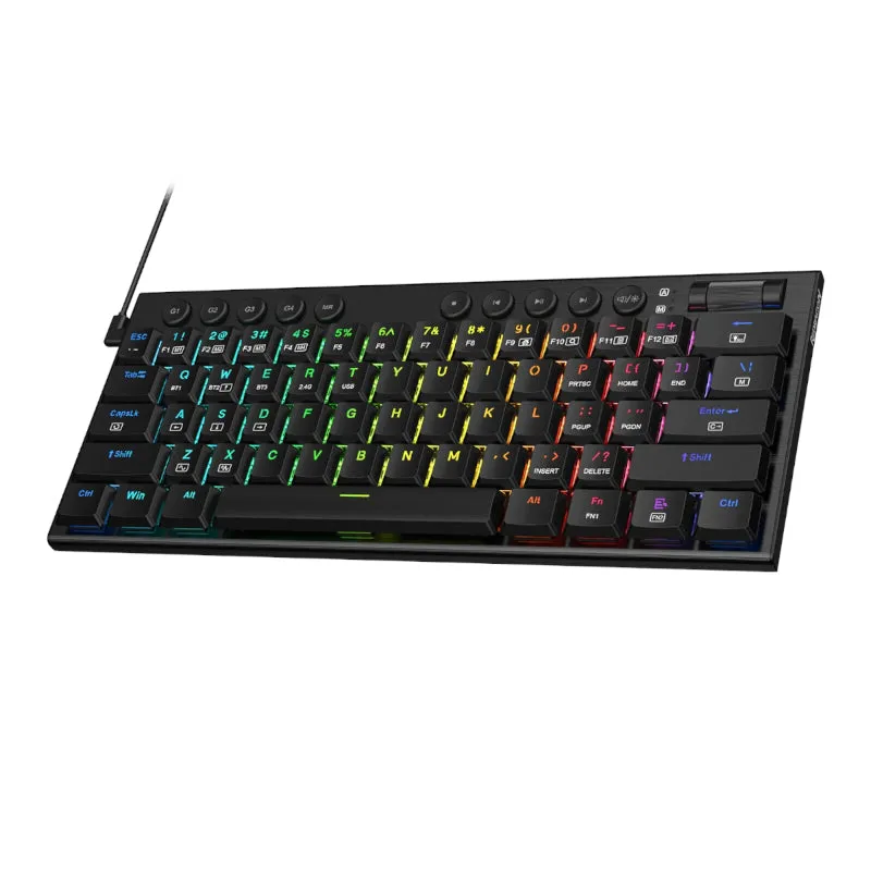 Redragon Noctis 61Key Red Switch Rgb Low Profile Gaming Mechanical Keyboard - Black