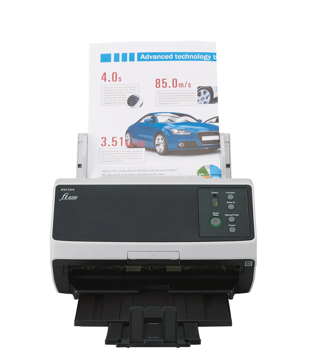 Ricoh Fi-8150 Fi 8150 Fi8150- Document Scanner - Dual Cis - Duplex - 216 X 355.6 Mm - 600 Dpi X 600 Dpi - Up To 50 Ppm (