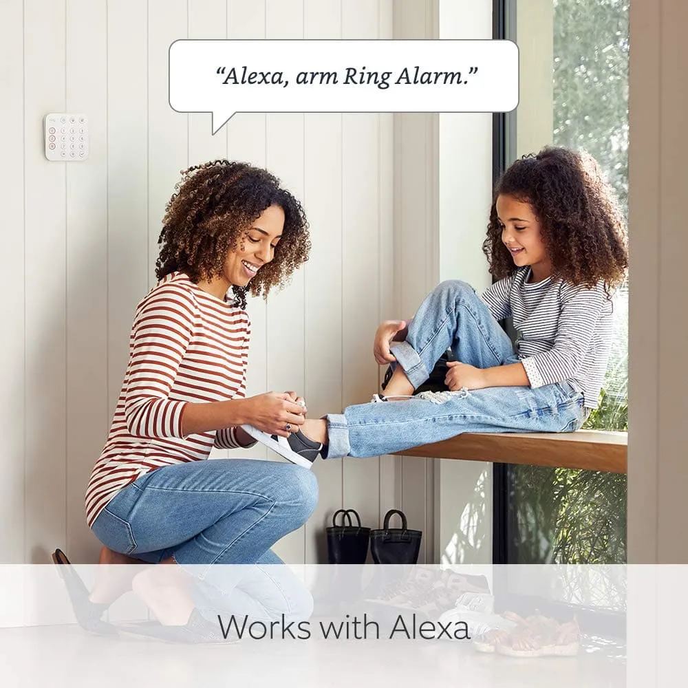 Ring Alarm Pack - S by Amazon | Smart home alarm security system with optional Assisted Monitoring - No long-term commitments | Works with Alexa