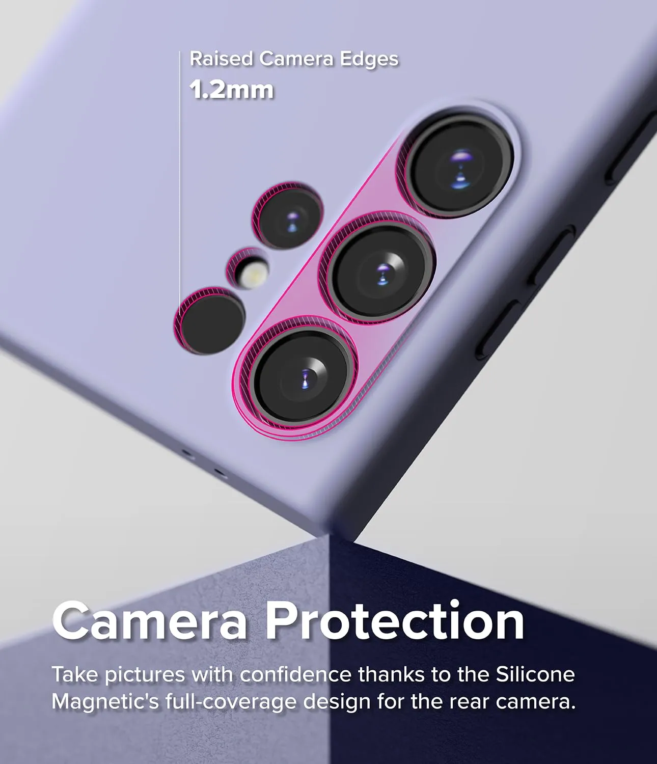 Ringke Samsung Galaxy S24 Ultra Silicone Magnetic Series Case Cover - Lavender