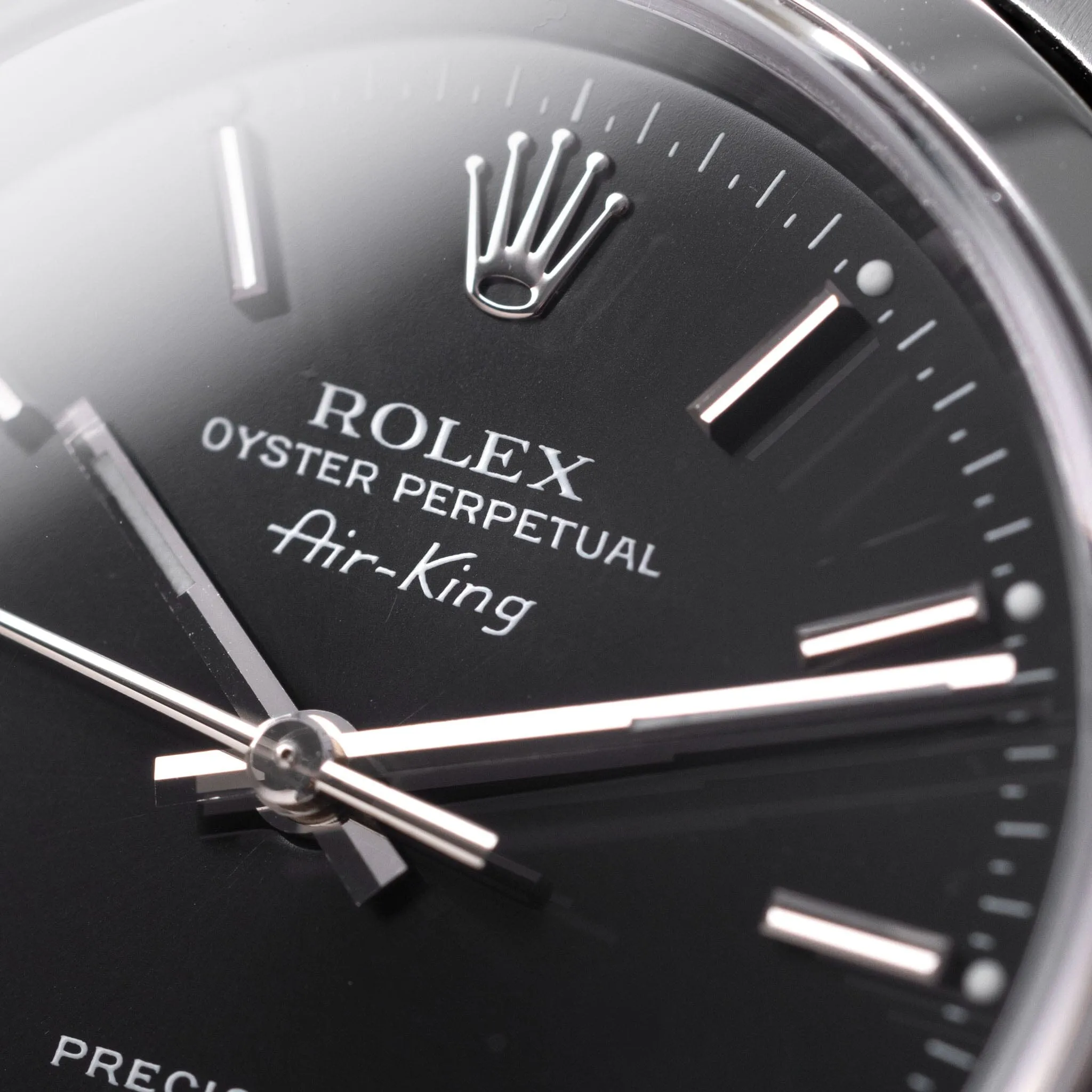 Rolex Air King Ref 14000 Black Glossy Dial