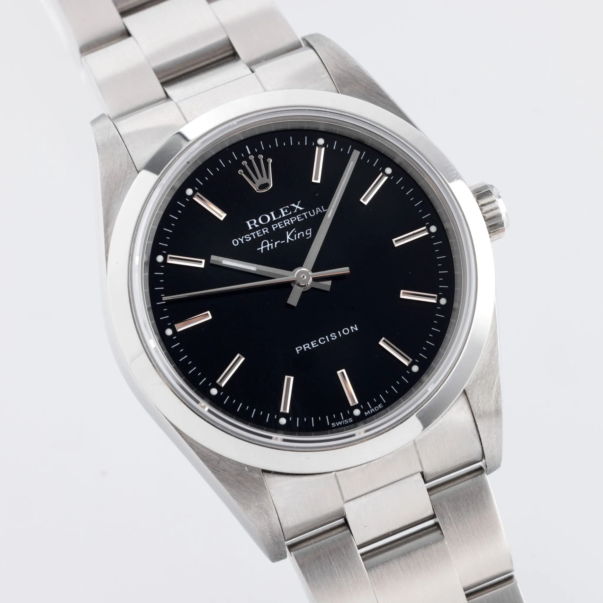 Rolex Air King Ref 14000 Black Glossy Dial