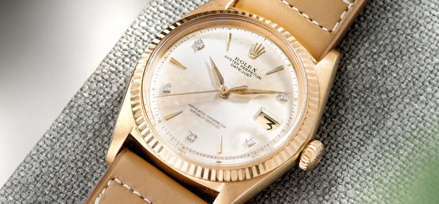 Rolex Datejust Pink Gold 1601 Pink Diamond Dial