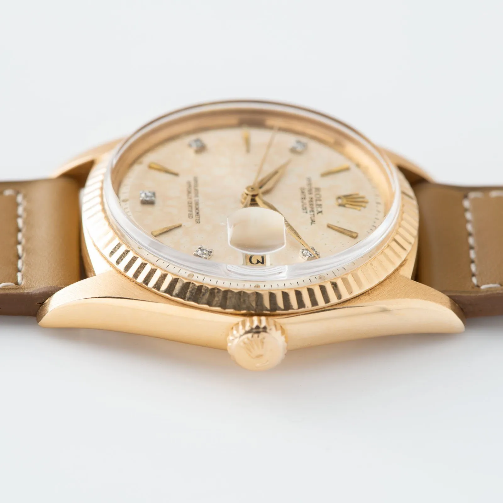 Rolex Datejust Pink Gold 1601 Pink Diamond Dial