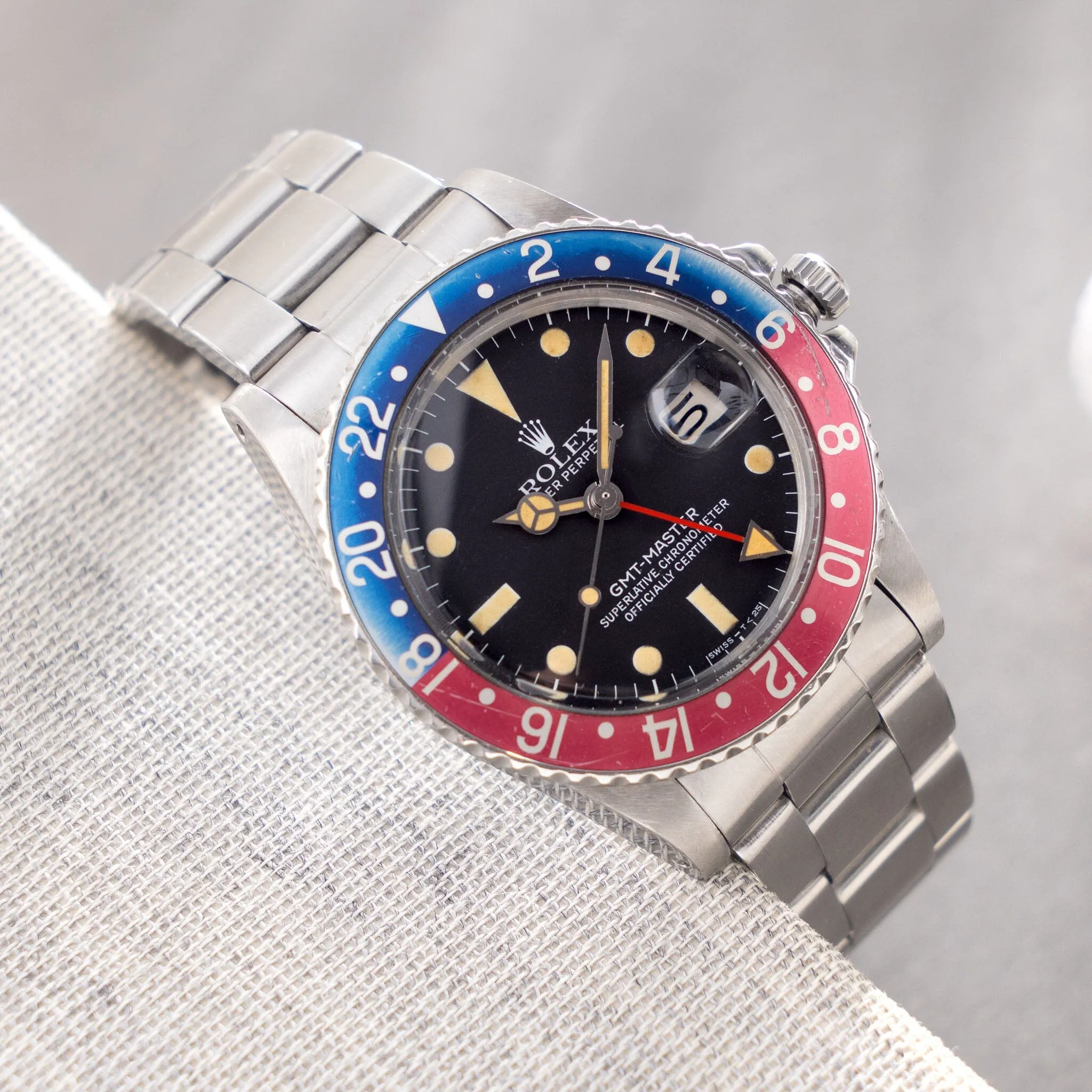 Rolex GMT-Master Pepsi Bezel Matte Dial Ref 16750