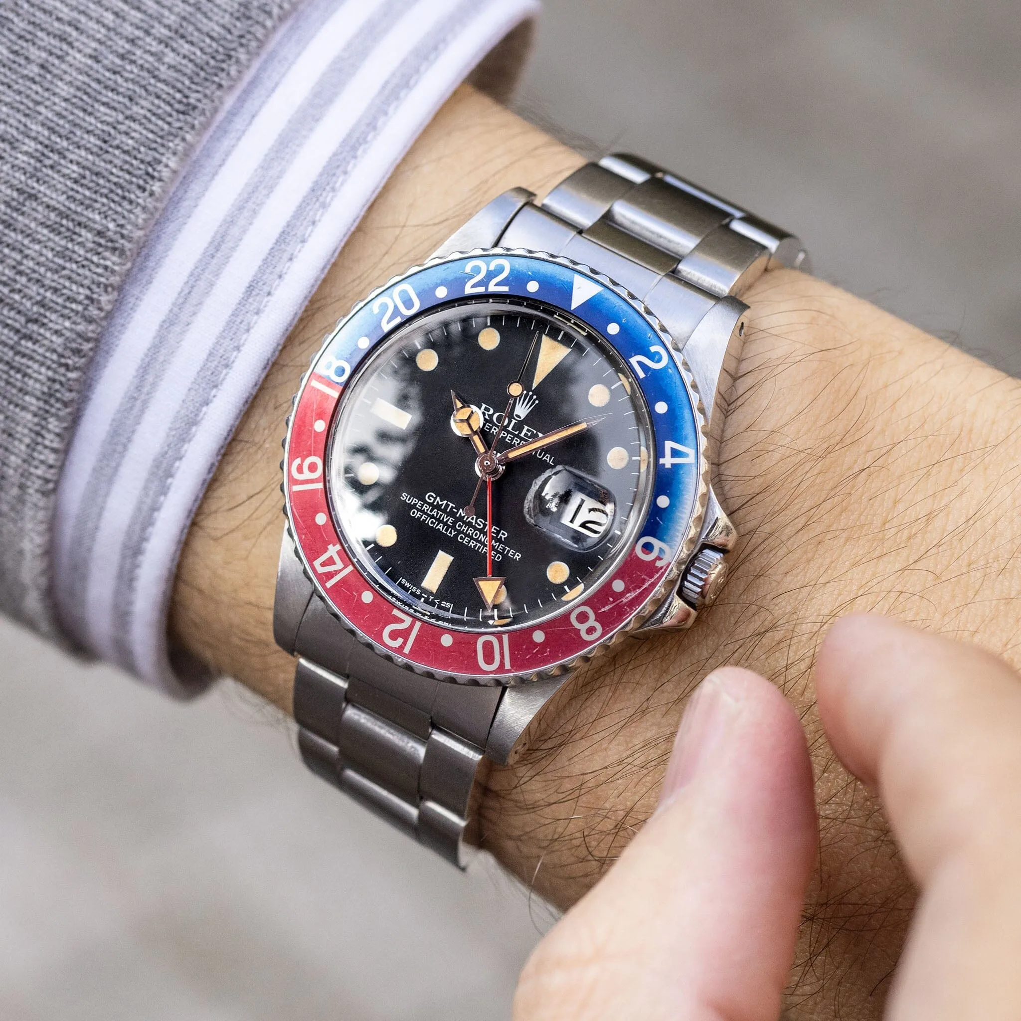 Rolex GMT-Master Pepsi Bezel Matte Dial Ref 16750