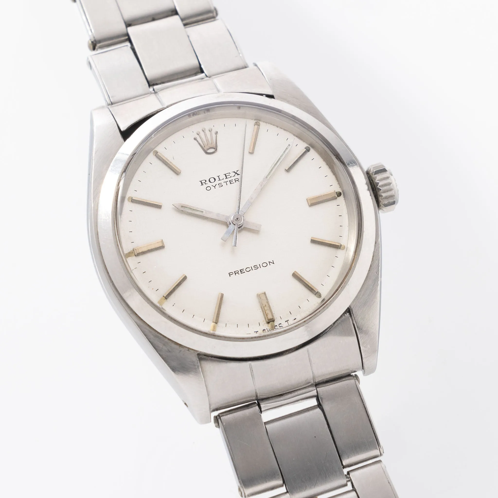 Rolex Oyster Precision Silver Linen Dial "Fuerza del Perú" Ref. 6426