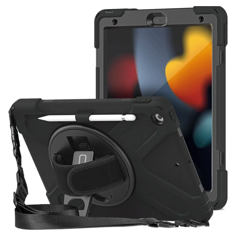 Rugged iPad 10.2" Case - Integrated Screen Protector (9th, 8th, and 7th Generation)