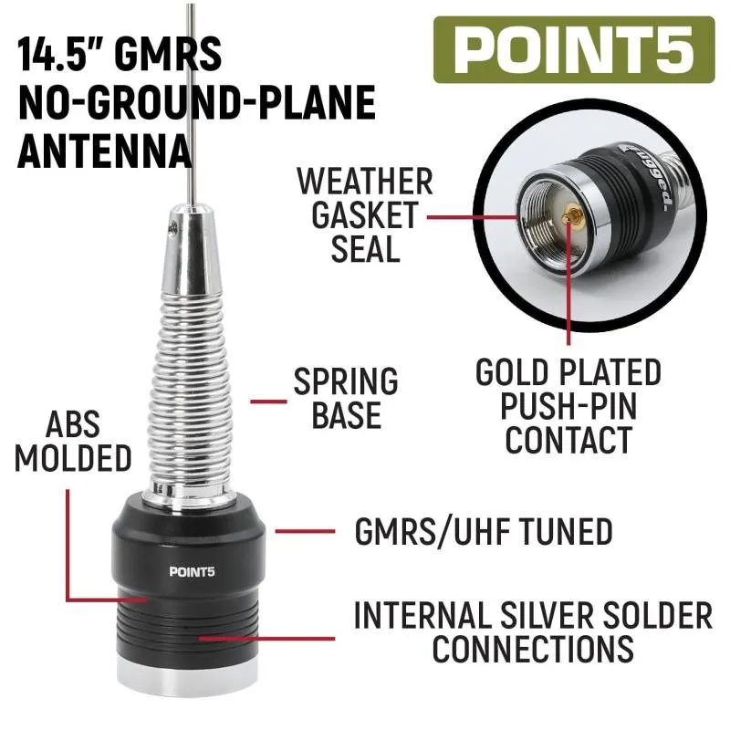 Rugged Radios Mercedes Sprinter Van Two-Way GMRS Mobile Radio Kit - 41 Watt - G1 Waterproof