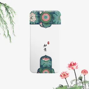 Ruyi & Lotus Pattern USB Portable Charger Power Bank Creative Gift