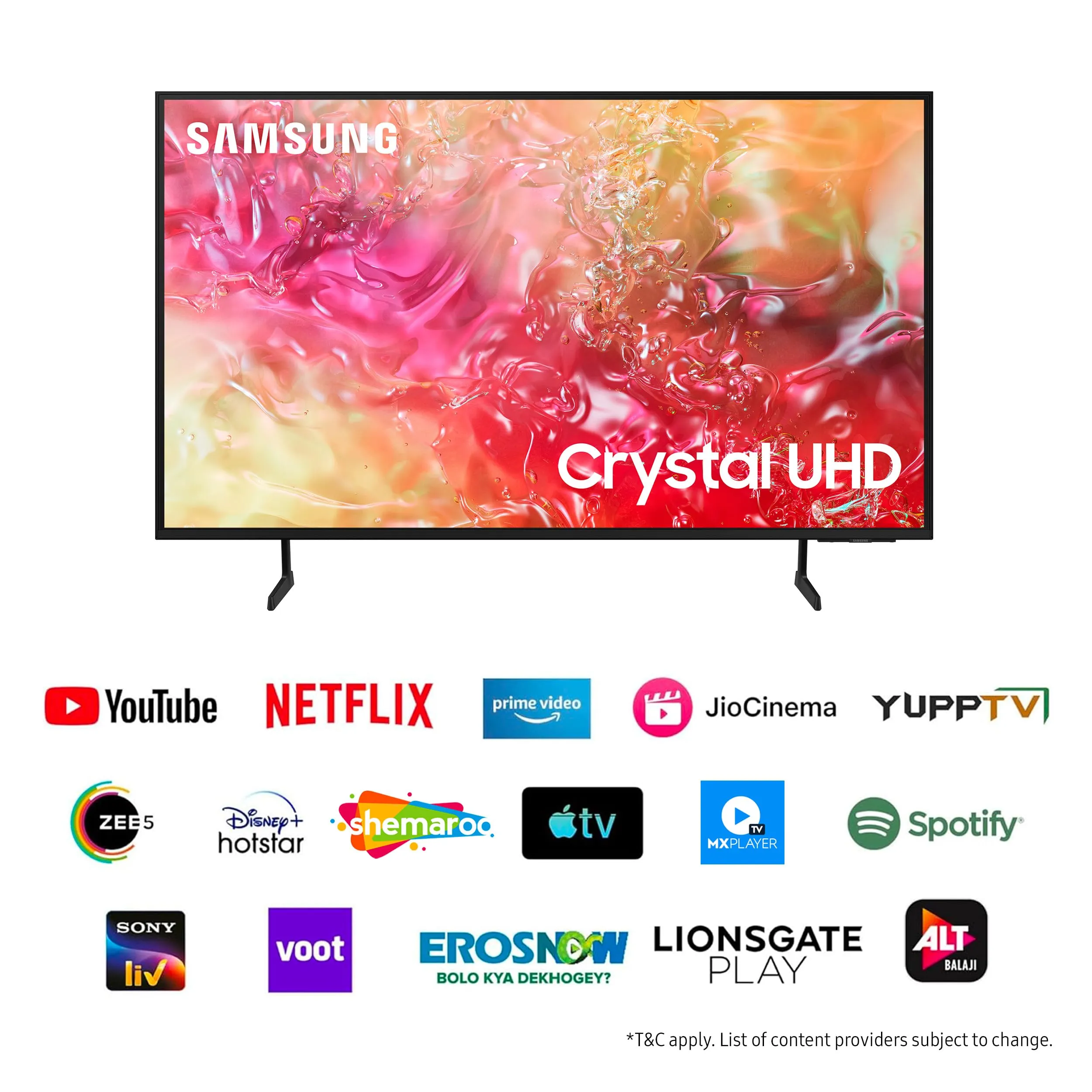 Samsung 138 cm (55 inches) 4K Ultra HD Smart LED TV UA55DU7660KLXL (Black)