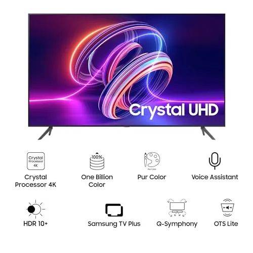 Samsung 163 cm (65 Inches) Crystal Vision 4K Ultra HD Smart LED TV UA65CUE70AKLXL (Titan Gray)