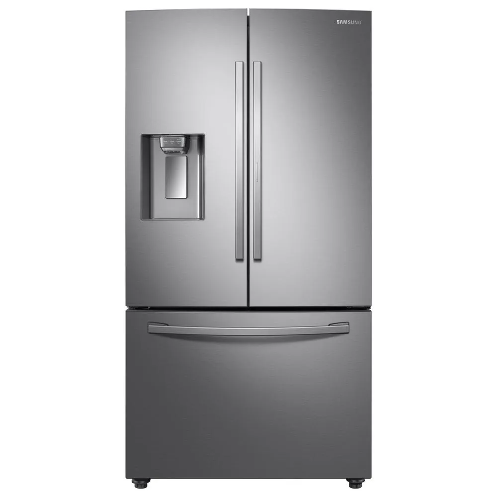 Samsung - 23 cu. ft. 3-Door French Door Refrigerator - Stainless Steel