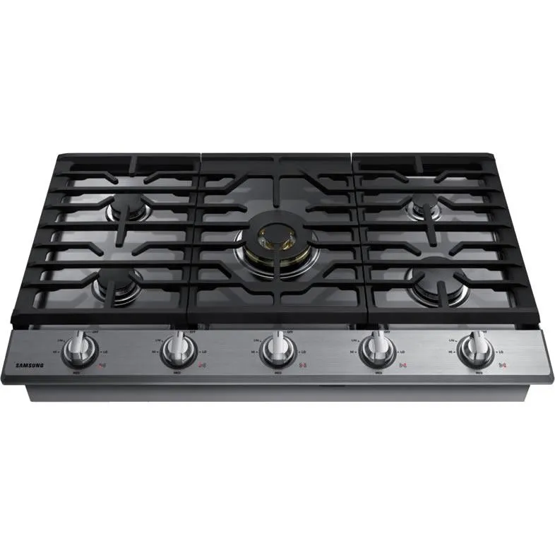 Samsung 36-inch Built-in Gas Cooktop with Wi-Fi and Bluetooth Connected NA36N7755TS/AA