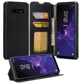 Samsung Galaxy S10 5G Case, SMG977U Wallet Case, Pu Leather Wallet Case [Kickstand] with ID & Credit Card Slots for Galaxy S10 5g - Black