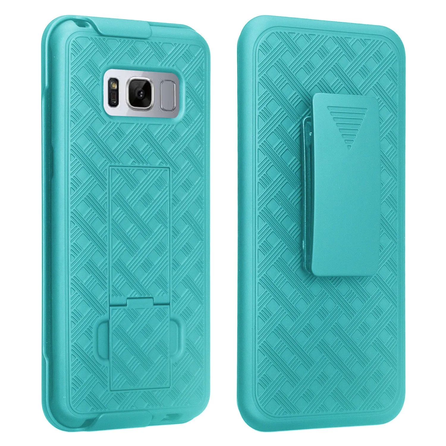 Samsung Galaxy S8 Plus Case, SM-G955 Case Sim Rugged Rotating Swivel Lock Holster Shell Combo Clip Case for Galaxy S8 Plus - Teal