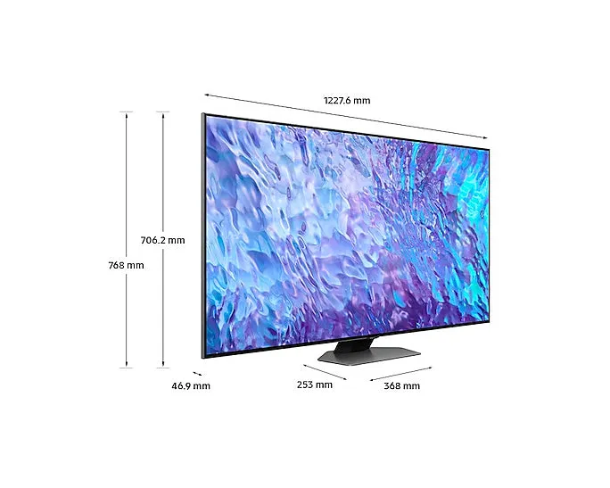 Samsung Series 8 Qe55q80catxxh Tv 139.7 Cm (55") 4K Ultra Hd Smart Tv Wi-Fi Grey