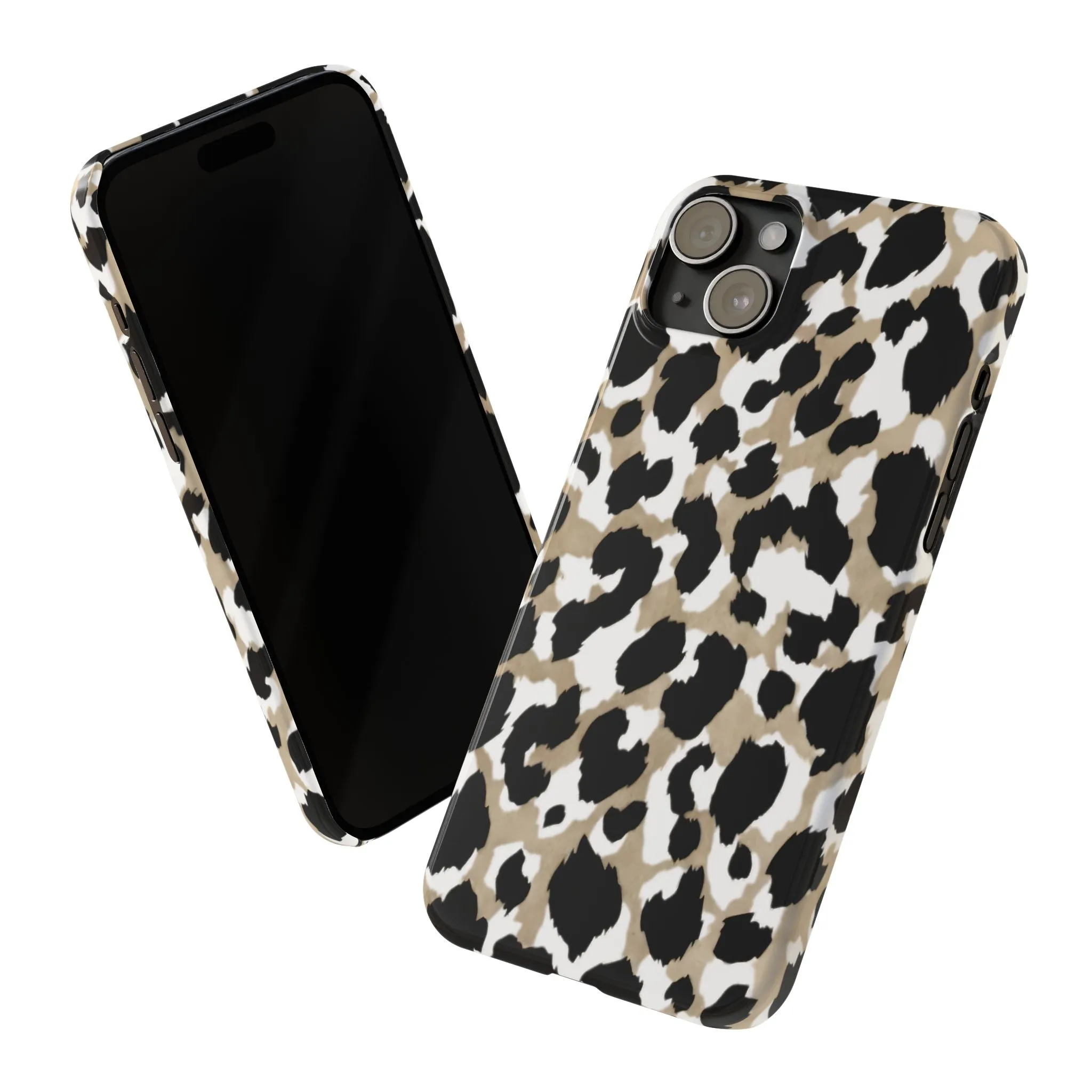 Savanna Noir Spots Slim iPhone Cases