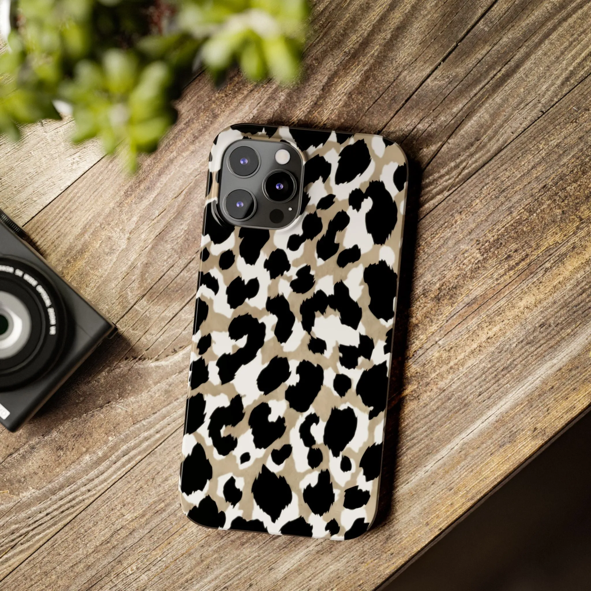 Savanna Noir Spots Slim iPhone Cases