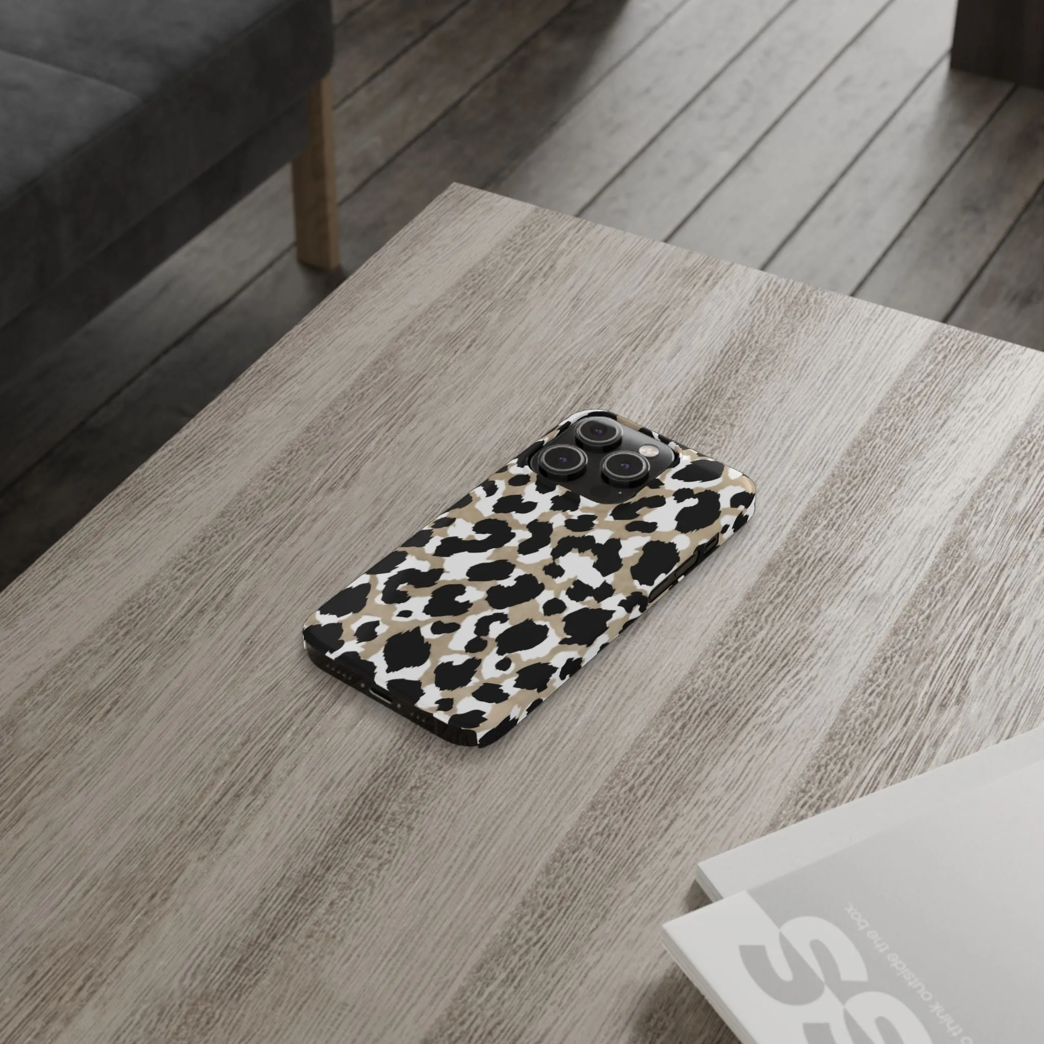 Savanna Noir Spots Slim iPhone Cases