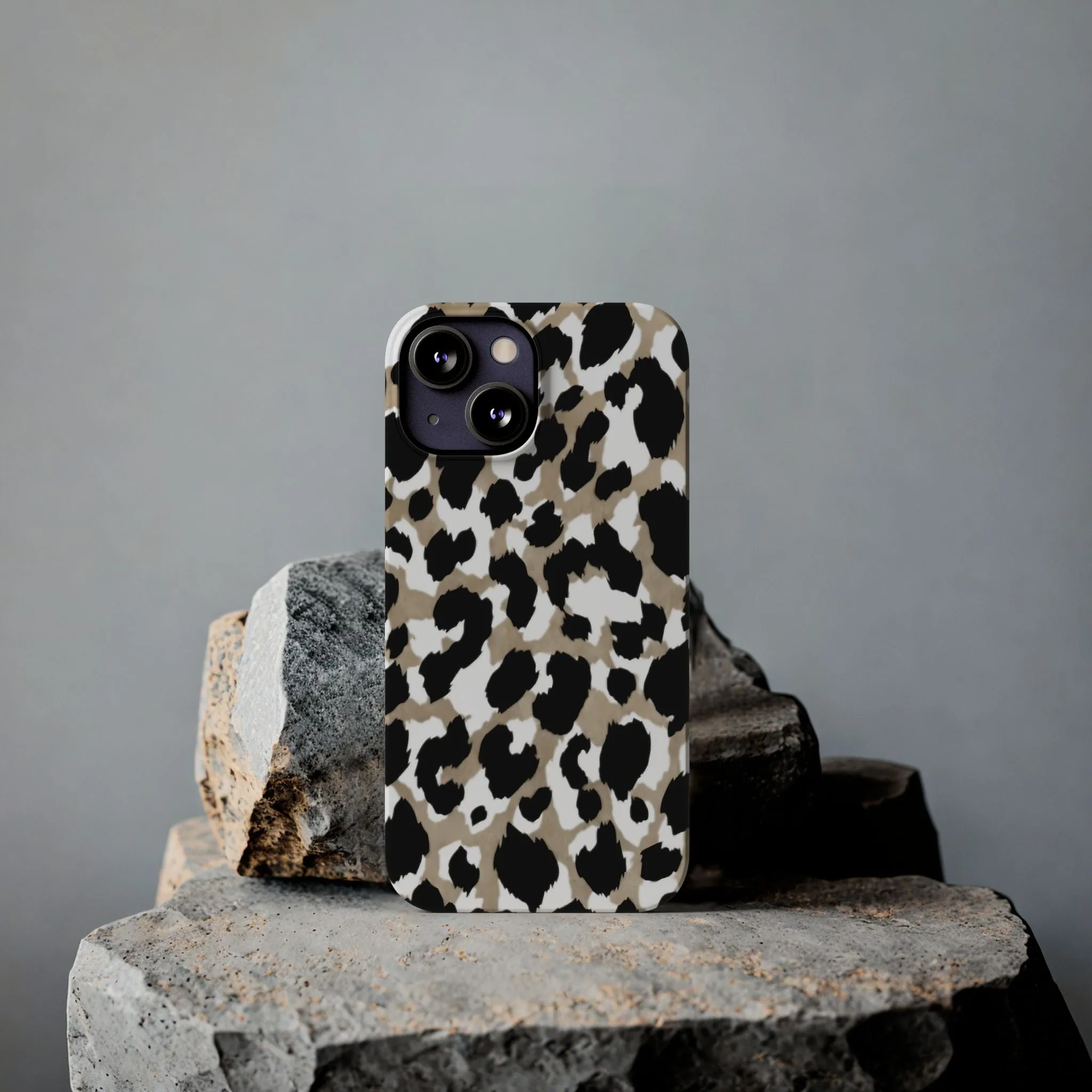 Savanna Noir Spots Slim iPhone Cases