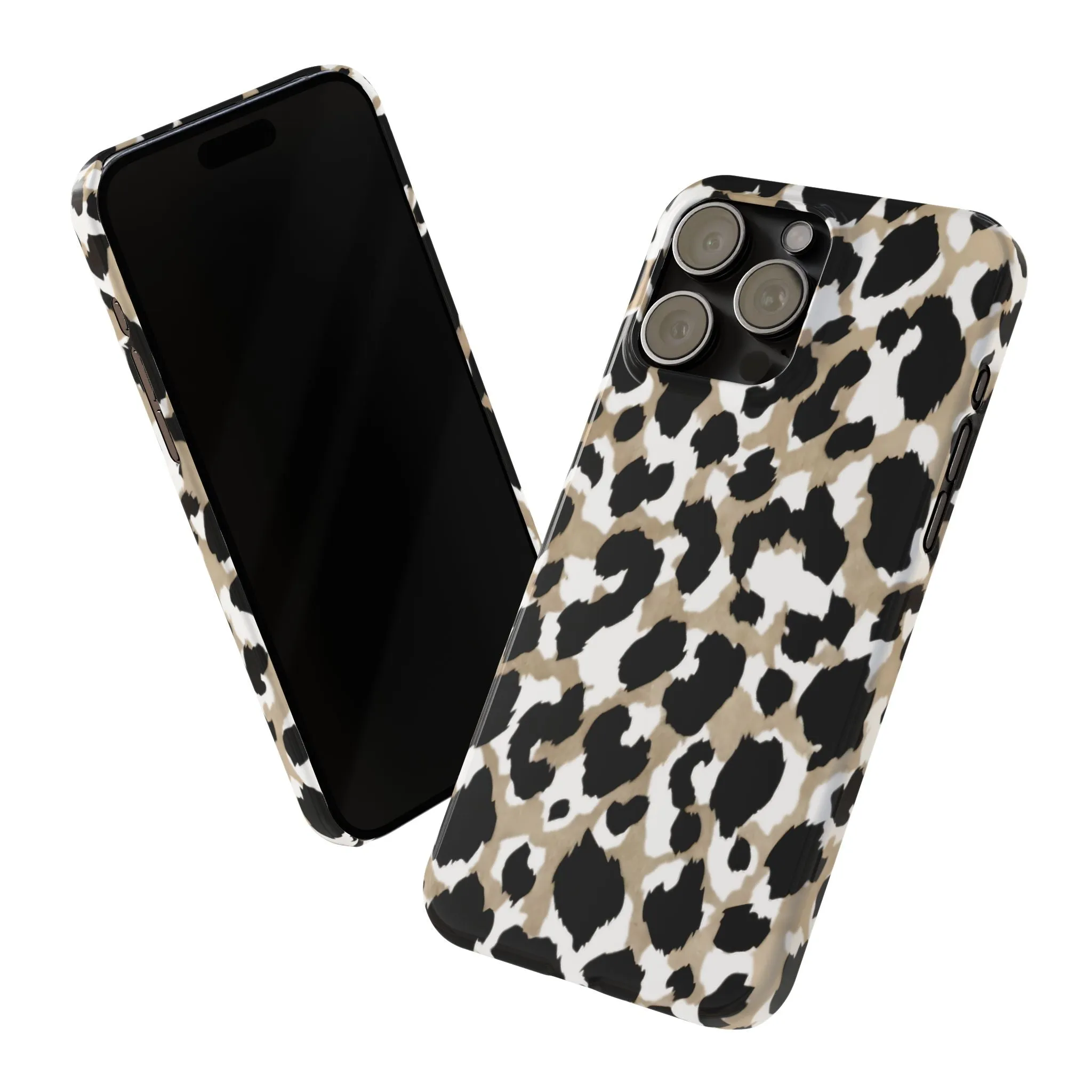 Savanna Noir Spots Slim iPhone Cases