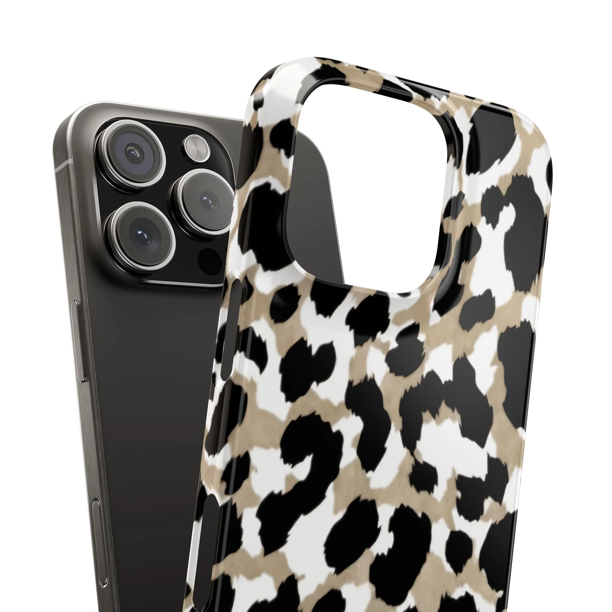 Savanna Noir Spots Slim iPhone Cases