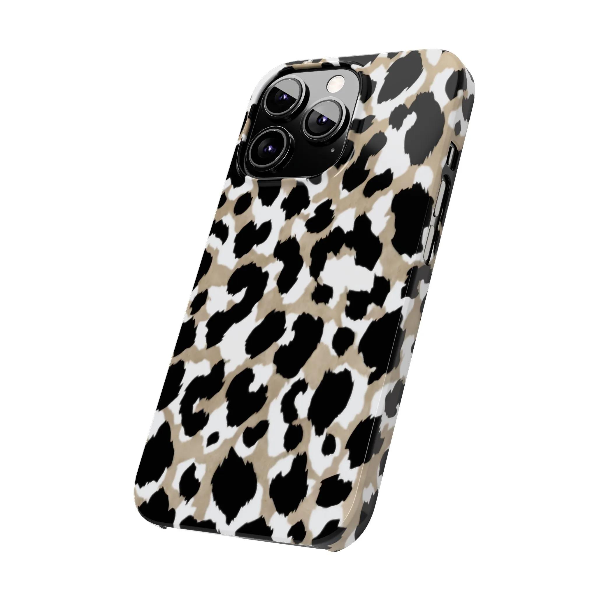 Savanna Noir Spots Slim iPhone Cases