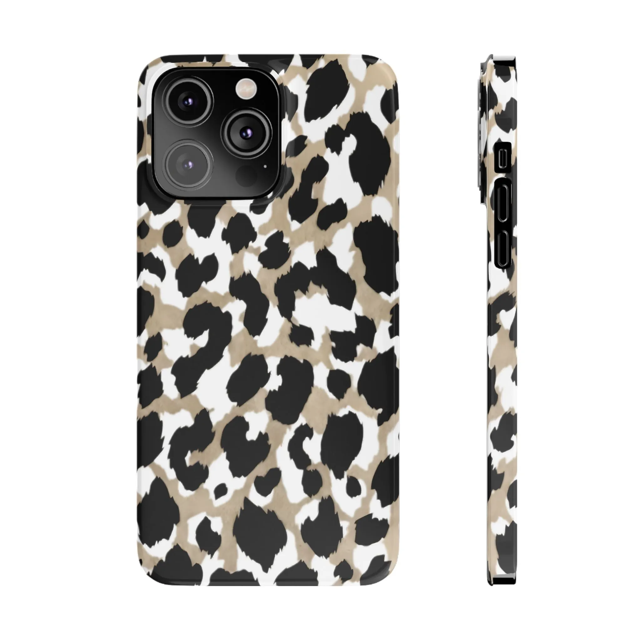 Savanna Noir Spots Slim iPhone Cases