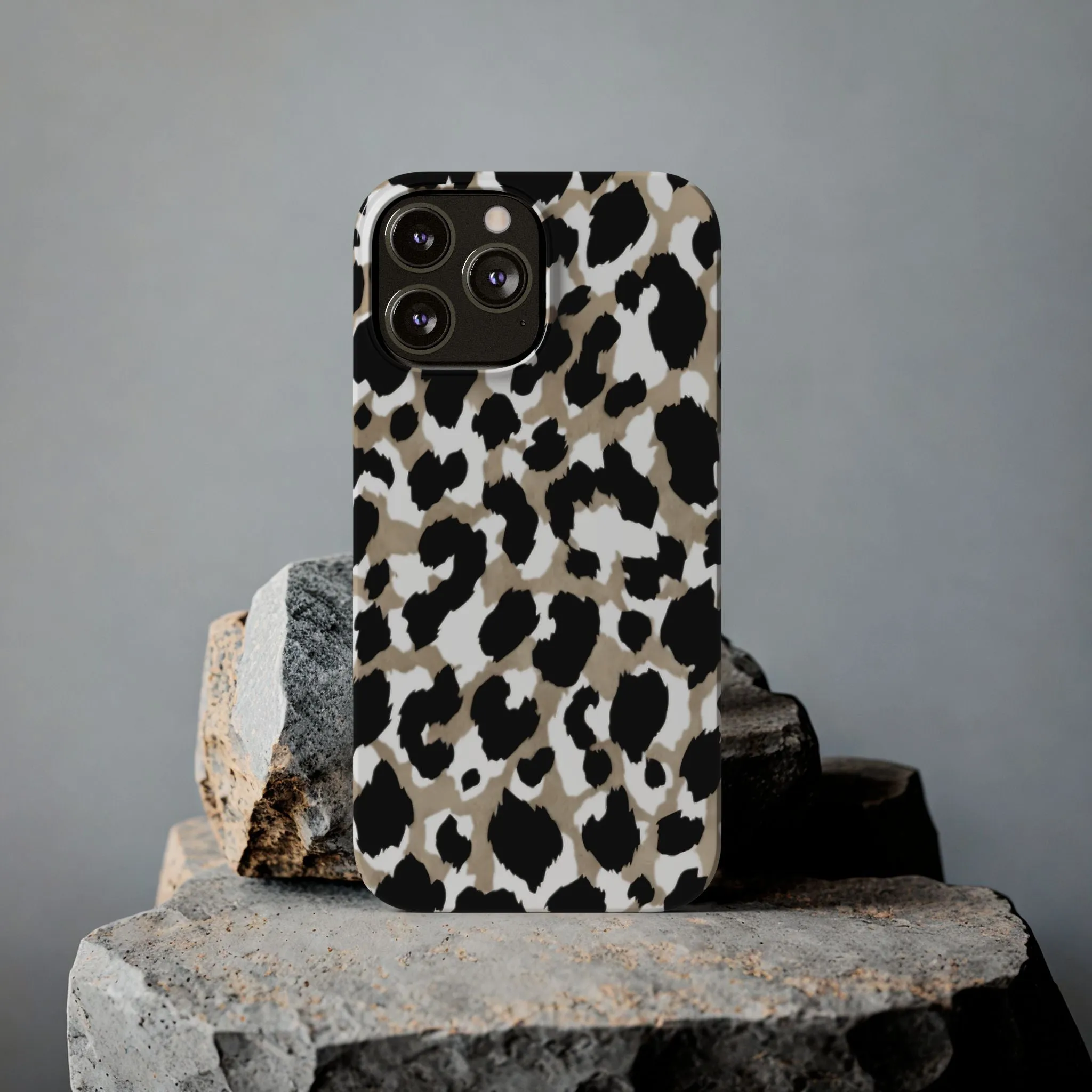 Savanna Noir Spots Slim iPhone Cases