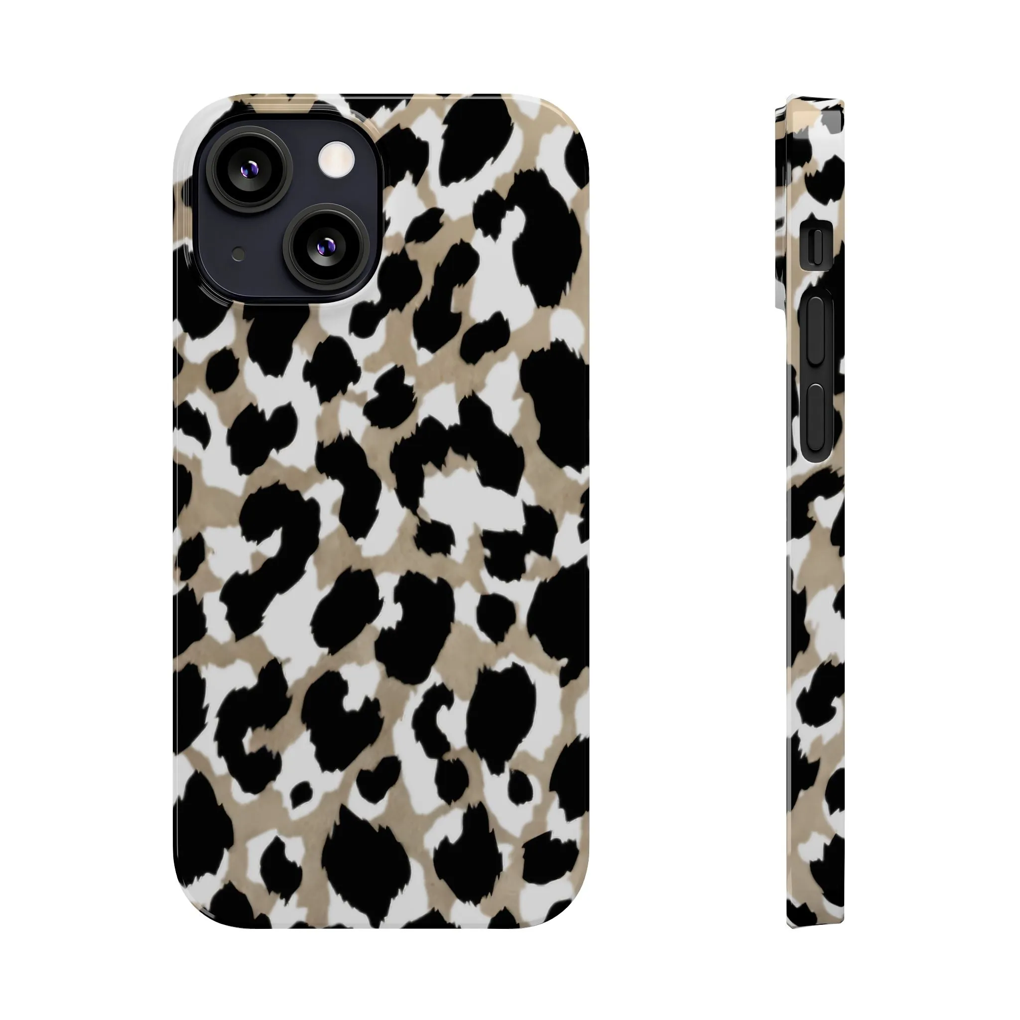 Savanna Noir Spots Slim iPhone Cases