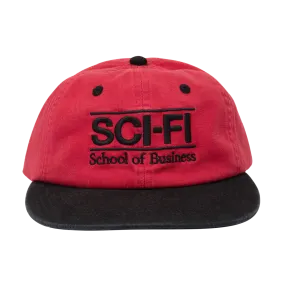 SCI FI SCHOOL OF BUSINESS HAT RED