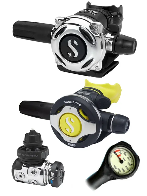 Scubapro Regulator Set: MK17 Evo (DIN or Yoke) / A700 / Octopus & Free Termo Gauge