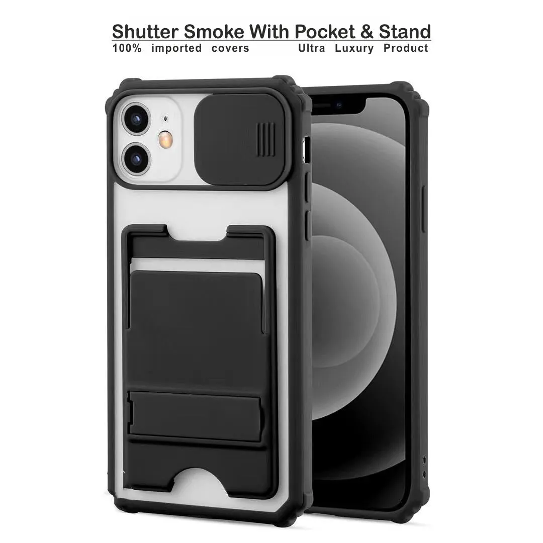 Shutter Smoke With Stand Hard Case For Oppo