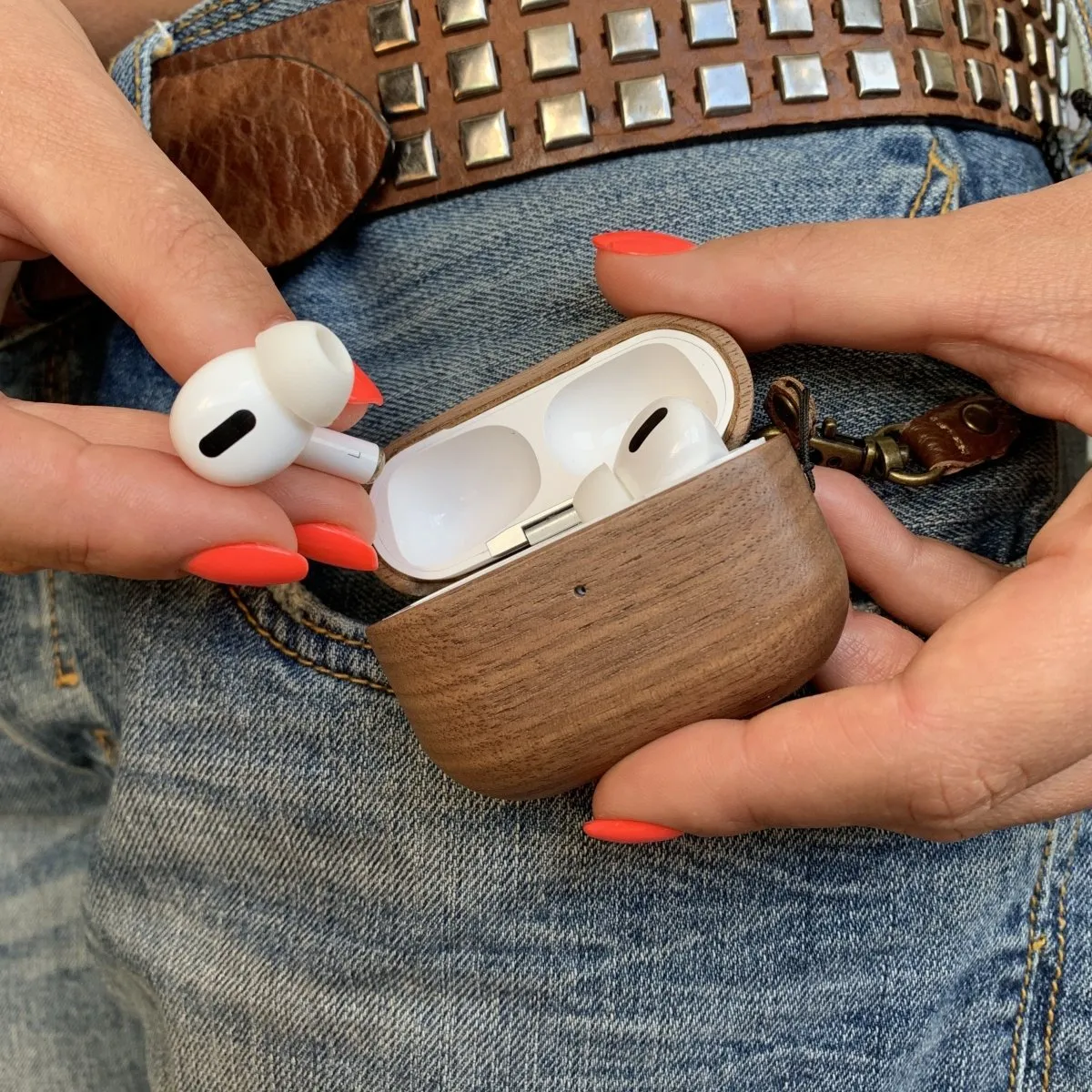 Slim Wooden Case for AirPods Pro