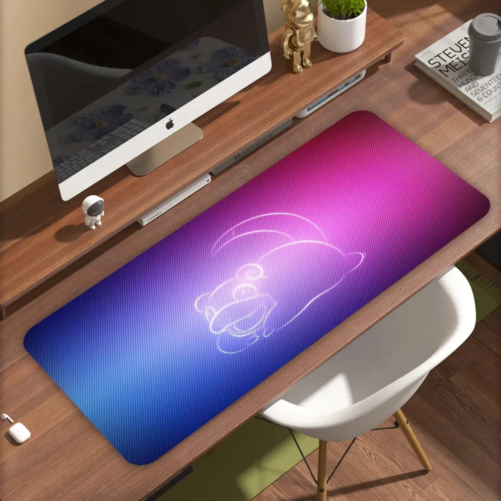 Slowpoke Mousepad Large Gaming Compute Gamer PC Keyboard Mat