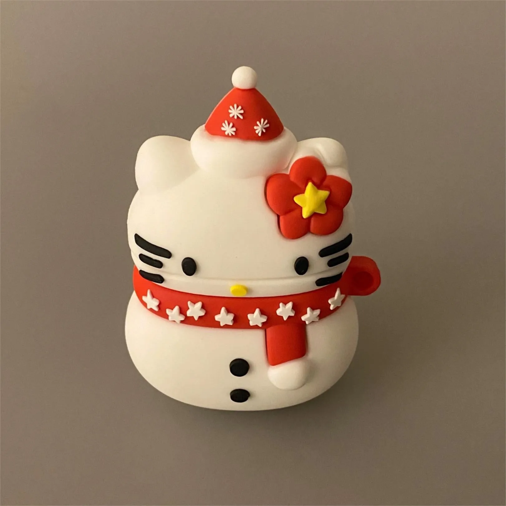 Snowman Kitty Silicone AirPods Earphone Case