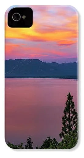 South Lake Tahoe Sunset By Brad Scott - Phone Case