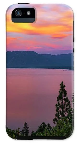 South Lake Tahoe Sunset By Brad Scott - Phone Case