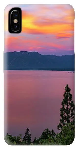 South Lake Tahoe Sunset By Brad Scott - Phone Case