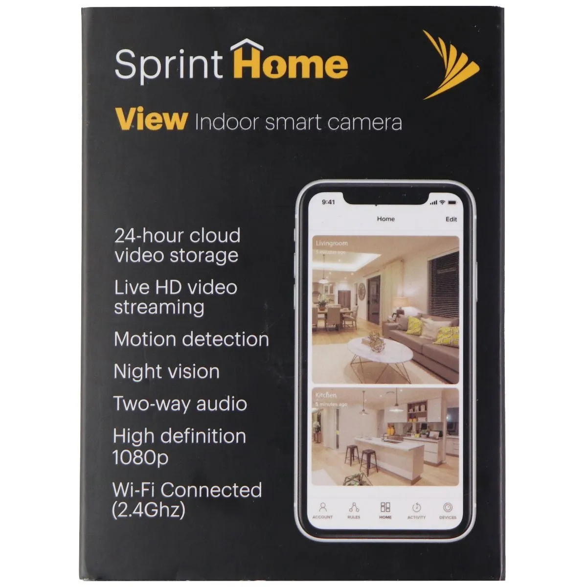 Sprint Home View Security Indoor HD Wi-Fi Camera - White (SPRCAM8510A)