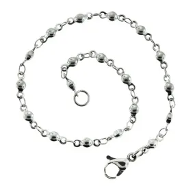 Stainless Steel Round Link Chain Bracelet 8" - 5mm - Choose Your Quantity!