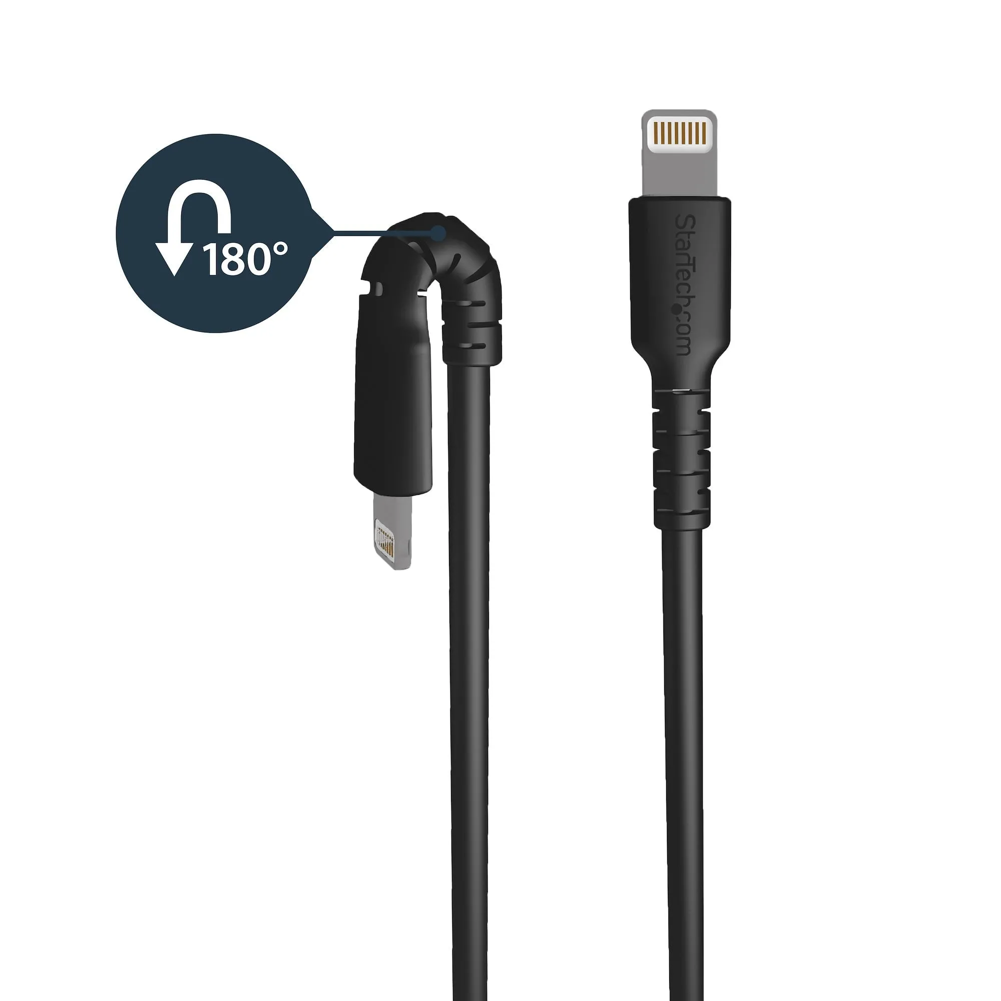 Startech.Com 3 Ft(1M) Durable Black Usb-A To Lightning Cable, Heavy Duty Rugged Aramid Fiber Usb Type A To Lightning Cha