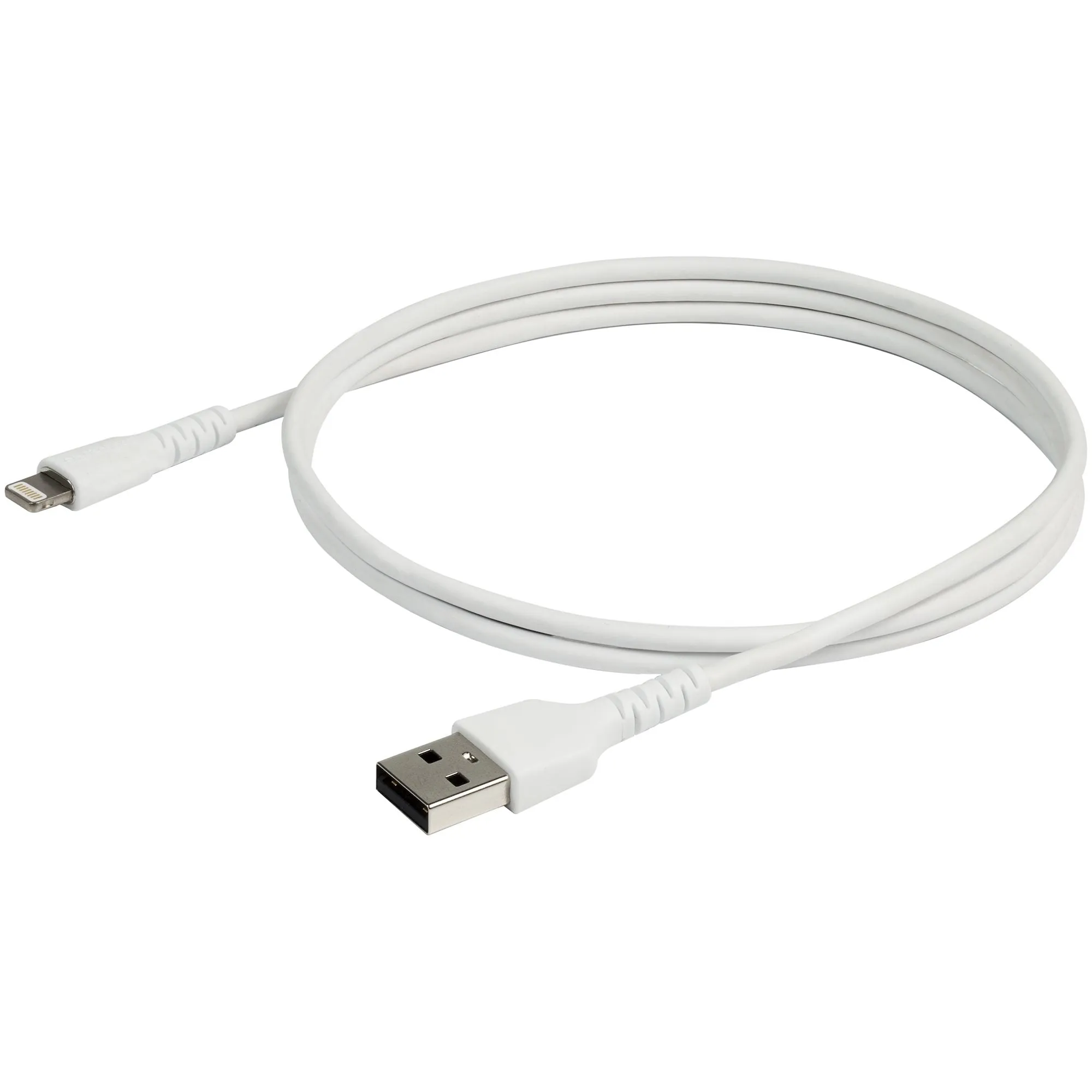 Startech.Com 3 Ft(1M) Durable White Usb-A To Lightning Cable, Heavy Duty Rugged Aramid Fiber Usb Type A To Lightning Cha