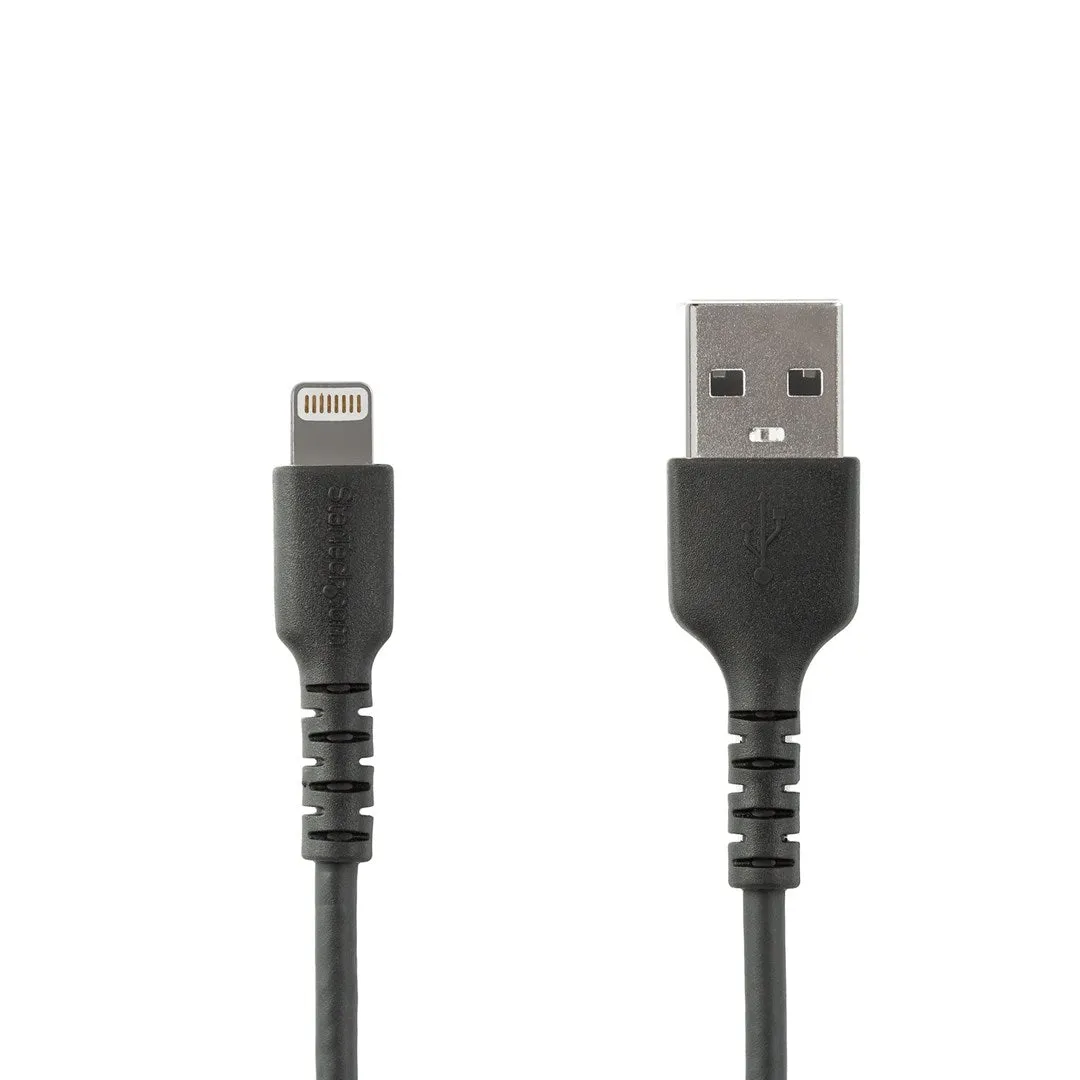 Startech.Com 6 Foot (2M) Durable Black Usb-A To Lightning Cable - Heavy Duty Rugged Aramid Fiber Usb Type A To Lightning