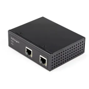 StarTech.com Industrial Gigabit PoE Extender - 60W 802.3bt PoE   100m/330ft - Power Over Ethernet Network Range Extender - IP-30 Hardened